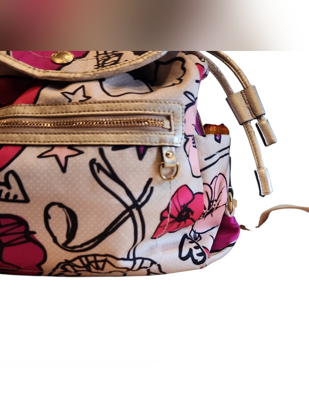 Coach Poppy Floral Backpack - Picture 2 of 16